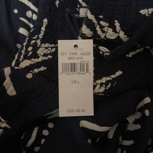 NWT Aerie Blue Patterned Cut Out Maxi Dress - Picture 4 of 4